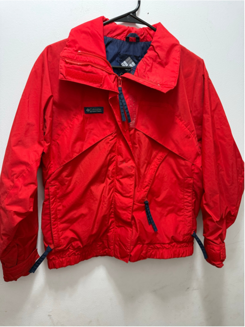 Women's Columbia Red & Navy Blue Jacket Size S